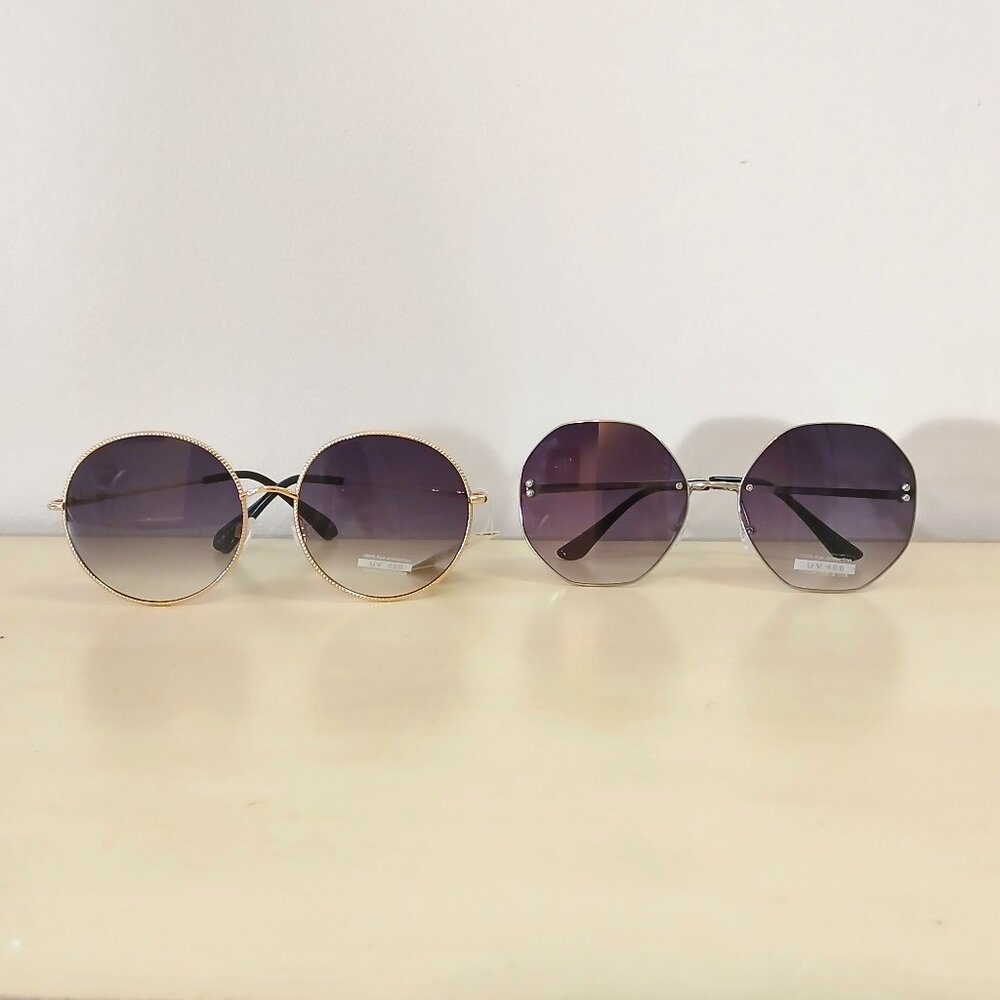 NWT 2 pair of Rue 21 sunglasses